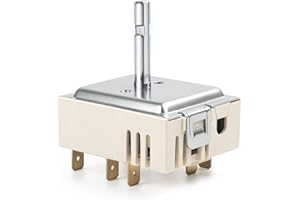 RHAOCZIYAUTO DG44-01006B Range Surface Element Control Switch Fit for Samsung Electric Electric Cooktop Stove NE59J7750WS NE58K9850WS NE59M4310SS and More - Dual Infinite Burner Switch