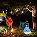Biange Portable LED Tent Light Blub Outdoor Battery Operated Lantern (3 pack) for Camping, Party, Hiking, Fishing, Hurricane, Storm, Outage, Emergency (Blue)