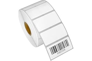 1 Inch Core - 2 x 1 Zebra Compatible Direct Thermal Labels 4 Packs for Zebra Desktop Printer GC420d GC420t GK420d GK420t GX42