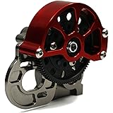 MOHERO Titanium Full Metal Assembled Transmission Case Gearbox with Straight Gear for 1/10 Axial SCX10 RC Model Crawler Car