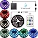 Abtong LED Strip Lights Battery Operated USB Powered TV Backlight, LED Strip Battery Powered with RF Remote Waterproof RGB LED Strip Rope Lights Multi Color Changing, 2M/6.56ft