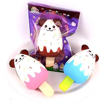 Adeeing Simulate Animal Shape Ice Cream Squishy Slow Rising Kids Relieves Stress Toy