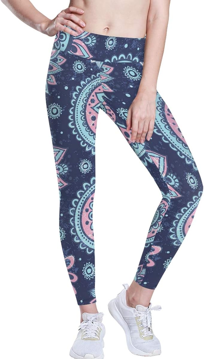 printed yoga capris