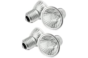 MAOTOPCOM 4-Pack UVA UVB Reptile Heat Lamp Bulb, E26/E27 75 Watt Reptile Heat Bulb Full Spectrum Sun Light Lamp for Bearde Dragon, Turtle, Lizard, Gecko & More