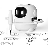RIVGOT Drawing Robot for Kids with 150 Cards, Voice Interactive Educational Drawing Machine, Montessori Painting Learning Toys for 3 4 5 6 7 8 Year Old Boys Girls Birthday Party