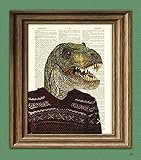T-Rex in an ugly sweater 