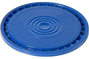 MERANTI HOME + GARDEN Meranti Reusable Easy Peel 3.5, 5, 6, and 7 Gallon Bucket Lid | Food Grade | Blue