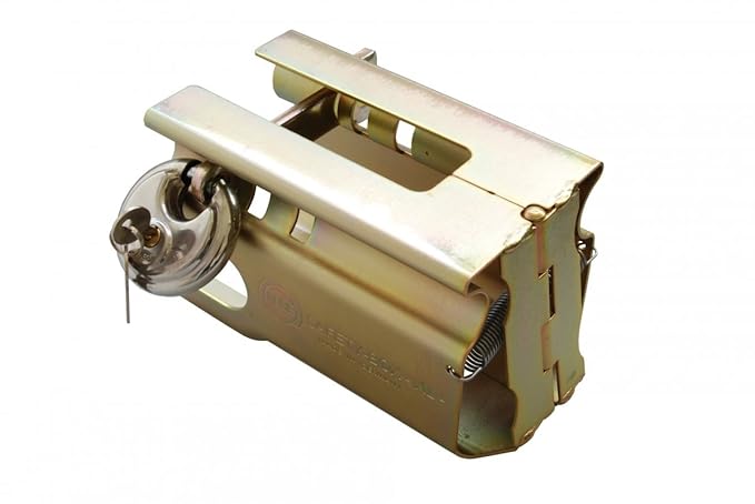 AVB Albe Safety Box XL Diebstahlsicherung mit Vorhangschloß Top Sicherung für an und abgekuppelte Anhänger