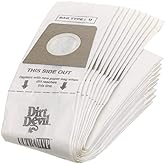 Dirt Devil Vacuum Cleaner Bags, Pack of 10, Type U, White | For Ultra MVP, Magnum MVP and Swivel Glide Vacs, Part # 3920048001, Dirt Devil Vacuum Bags Refill