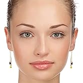 2.5 CTW 14k Solid Gold Threaded Dangle Earrings with Natural Citrine and Garnet