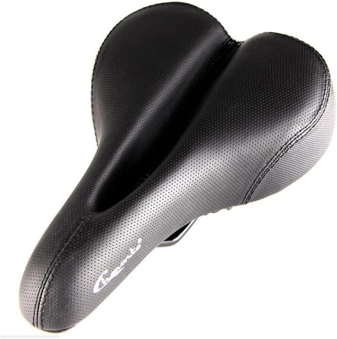 Wide Soft Padded Bike Saddle Comfortable Bike Seat with