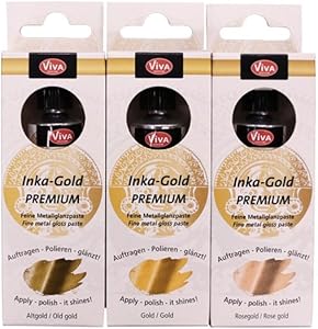 Inka Gold Premium Set of 3 'Gold, Rose Gold, Antique Gold'