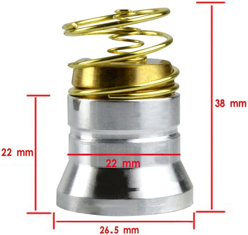 LiteMax Super Bright Torch Replacement Bulb Red Light Red LED Bulb 1 Mode Drop-in P60 Design Module Torch Repair Parts for Surefire Hugsby C2 G2 Z2 6P 9P G3 S3 D2 Ultrafire 501B 502B