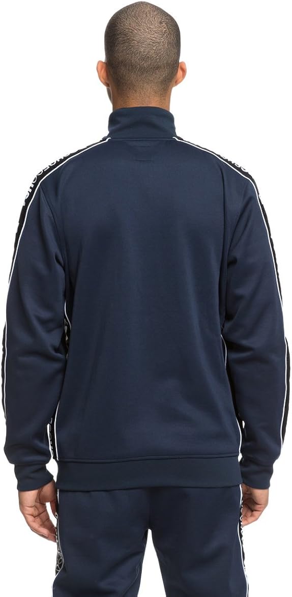 DC Men's Bellingham Track Fleece Jacket, Black iris: Clothing