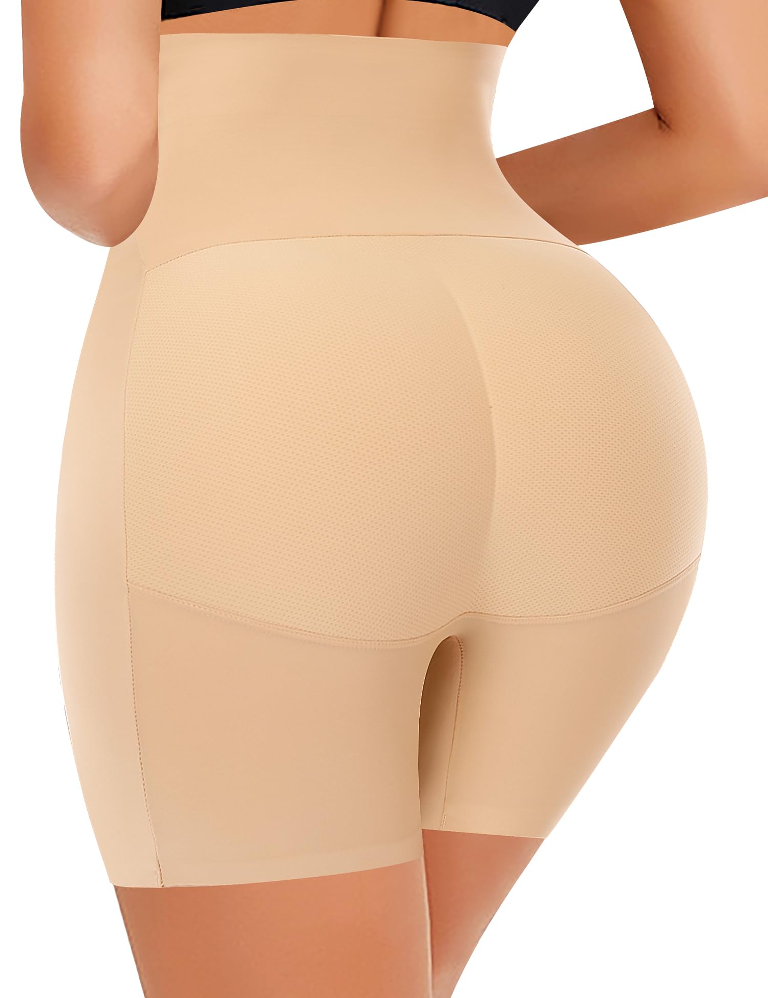 Photo 1 of DERCA Butt Lifter Panties Padded Underwear for Women Seamless Booty Pads Hip Enhancer Panty (#2 Beige (tummy Control),Medium)
