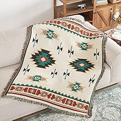 Touchat Native American Blanket Boho Throw Blanket