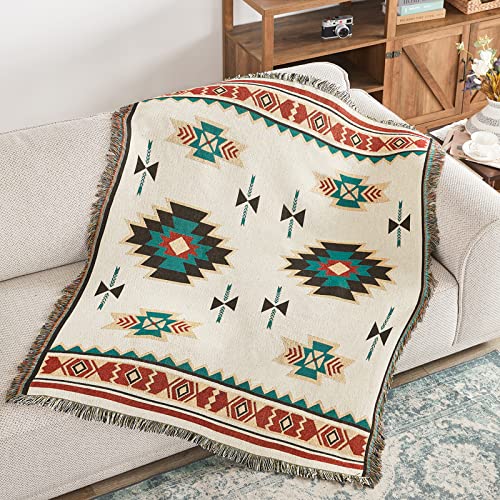 Touchat Native American Blanket Boho Throw Blanket