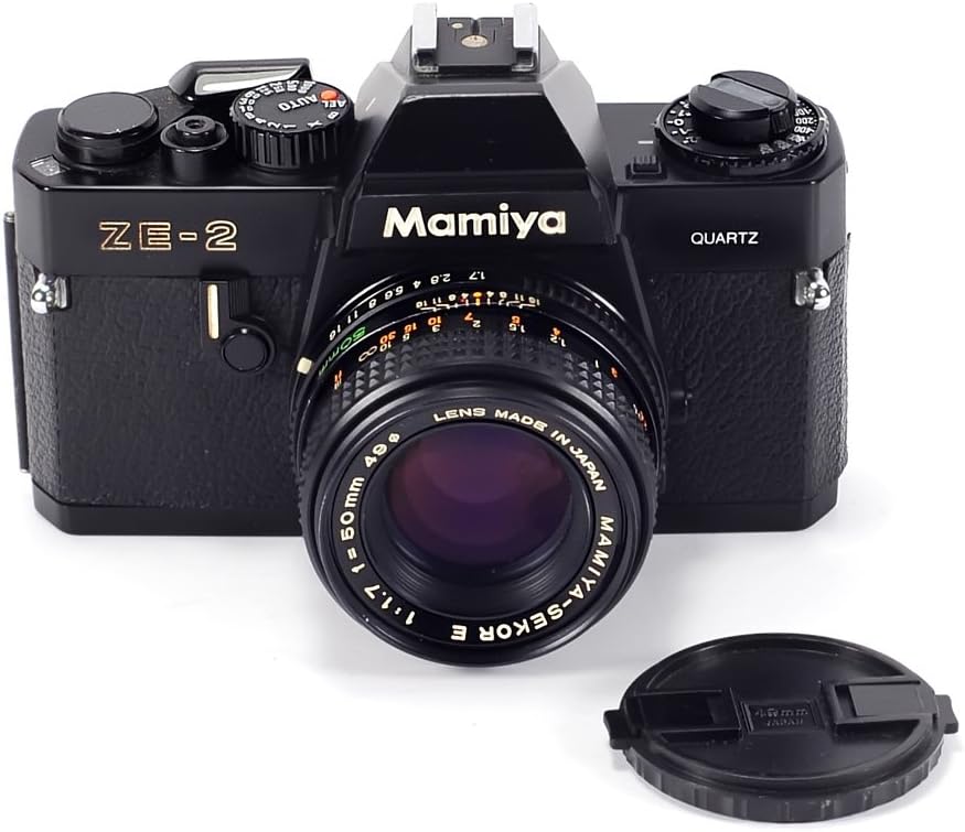 Mamiya ZE2 Quartz 35mm SLR Film Camera with Mamiya SEKORE 50mm f/1.7
