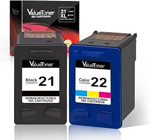 Amazon.com: Valuetoner - Cartucho de tinta remanufacturado para HP 21  C9351AN y 22 C9352AN (1 negro + 1 tricolor) para HP DESKJET F4180, F2210,  D1560, 3930, Office 4315, J3640, FAX 3180, PSC 1 Impresora 401 : Productos  de Oficina