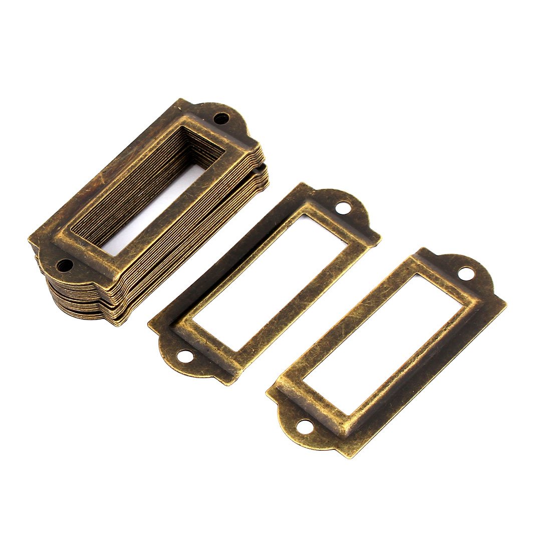 Sourcingmap Library File Drawer Label Tag Name Card Holder Bronze Tone 20pcs