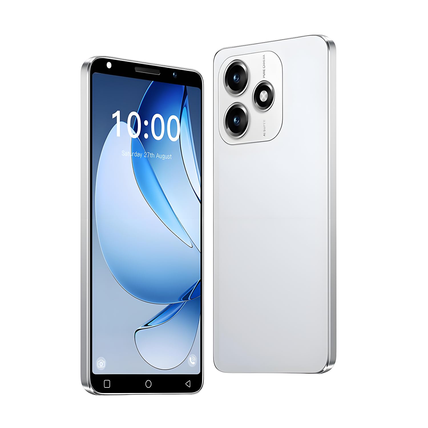 KostSell 3G Mobile Phone, 5.0'' HD Screen, Android 9.0 OS,16GB ROM (SD to 128GB), Dual SIM Dual Cameras，3500 mAh Big Battery, Face ID Unlocked Cell Phones (Note14Pro-White)