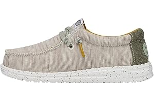 HEYDUDE Wally Kids Jersey | Kids Shoes | Lace Up Loafers | Comfortable & Light-Weight