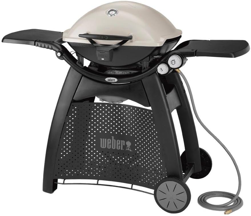 review Toucan City Gas Can and Weber Q 3200 2-Burner Natural Gas Grill in Titanium with Built-In Thermometer 57067001