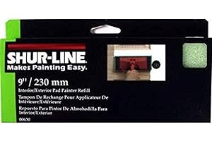 SHUR-LINE 2006647 Interior/Exterior Pad Painter Refill, 9 Inch,Green