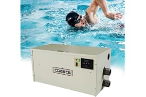 AYCHLG 222000Btu/Hr 480V Up to 40000 Gallons Commercial Pool Heater for Swimming Pools, SPA Pools, and Bathtubs,SPA Water Bath Heater Thermostat Swimming Pool Thermostat Heater Pump