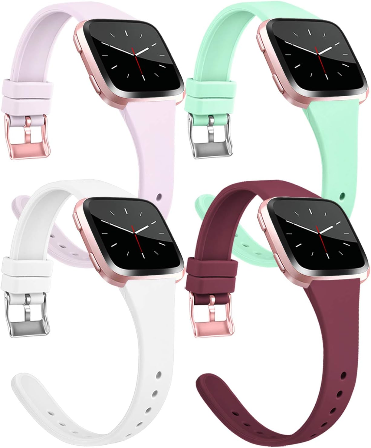 Silicone Slim Bands Compatible with Fitbit Versa 2 / Versa/Versa Lite
