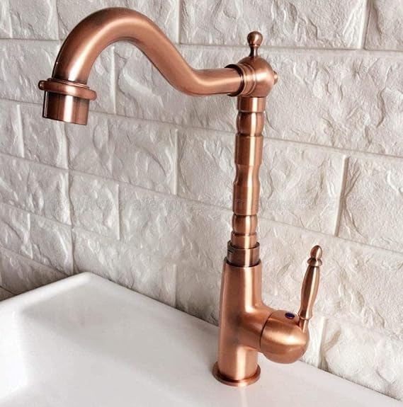 Grifo de baño grifo de lavabo de cobre antiguo rociador giratorio baño
