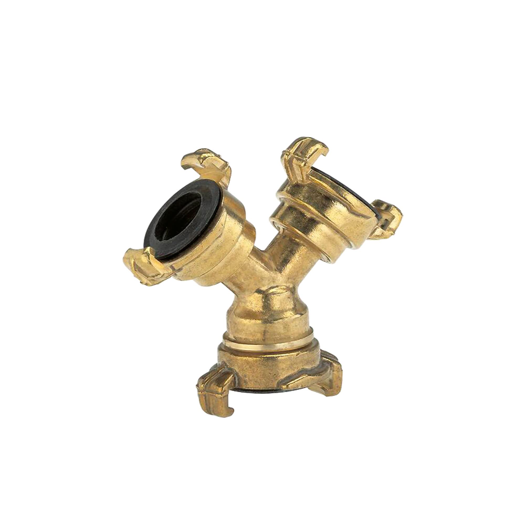 Gardena Brass Quick Release Manifold: Y-Branched Hose or Hose Connection to Connect 2 Different Hoses (7119-20)