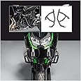 Motorcycle Steel Highway Crash Bar Engine Guard Bumper Stunt Cage Crashbar Body Frame Falling Protector for Ka.wasaki Z400 Z250 Z 400 Z 250 Accessories 2018 2019 2020 2021 2022 2023