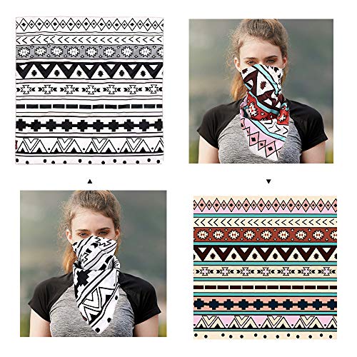 Montana West Unisex Bandana Scarf 2 pack, Multi-Purpose Reusable Wrap Scarves, Protective Coverage BDN02-01