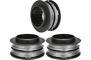 Eyoloty KST 130X-06 KST-130X Replacement Trimmer Spool Line 0.080" 17Ft Compatible with Kobalt 40-Volt String Trimmer Weed Eater,2905303 Dual Line Bump-Feed Replacement Spool (3 Pack)