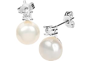 BURLAP LIFE Freshwater Real Pearl Stud Earrings Quality Pearl Earrings for Women