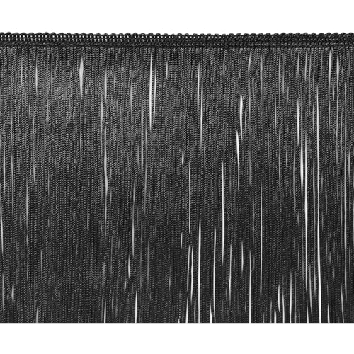 Trims by the Yard 4" Chainette Fringe Trim | Black | (10 yard cut)