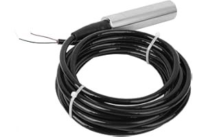 Hyuduo Liquid Level Sensor, High Precision Diffusion Silicon Water Level Transmitter with 4 20mA Signal Output, IP68 Waterpro