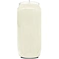 Hyoola 7 Day White Prayer Candles, 1 Pack - 6" Tall Pillar Candles for Religious, Memorial, Party Decor, Vigil and Emergency Use - Vegetable Oil Wax in Plastic Jar Container