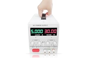 NAWEISZ DC Linear Power Supply 30V 5A Variable High Precision for DIY Electronics Repairing, Laboratory, Electroplating, and Research