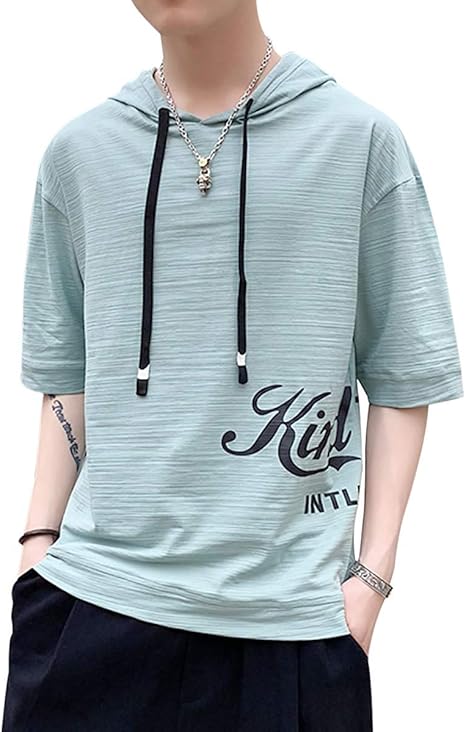 Amazon Yojap メンズ Tシャツ 半袖 無地 七分袖 パーカー おしゃれ 大きいサイズ カットソートップス フード付き インナー 春 夏 ゆったり カジュアル プルオーバー Tシャツ カットソー 通販 Amazon Yojap メンズ Tシャツ 半袖 無地 七分袖 パーカー おしゃれ 大きいサイズ カットソートップス フード付き インナー 春 夏 ゆったり カジュアル プルオーバー Tシャツ カットソー 通販