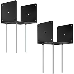 FMhotu 8x8 Concrete Post Base(2 PCS), Deck Post