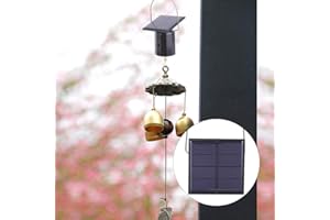 Solar Powered Motor, Rotating Wind Ornament with Hook, for Lightweight Decorations up to 6 Pounds