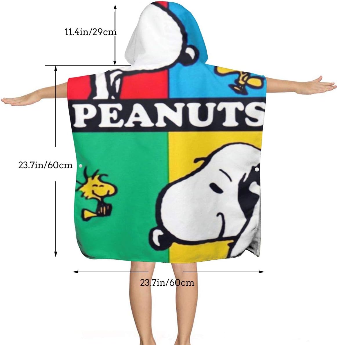 snoopy hooded towel