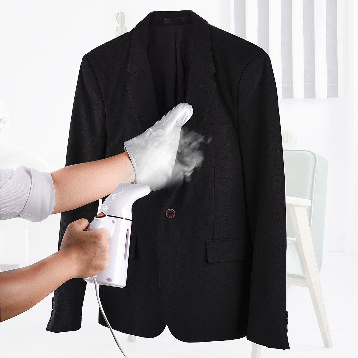 Tingtio Garment Steamer Ironing Gloves Mitt Anti Steam Gloves Durable Heat Resistant Waterproof Protective Ironing Glove for Steaming Clothes