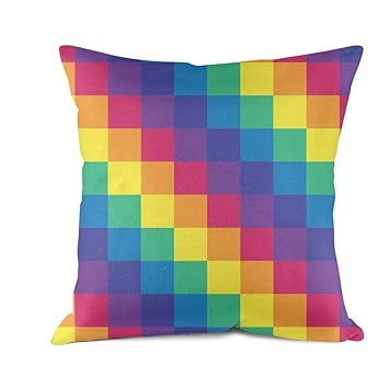 Amazon Com Newbeginer Decorative Throw Pillow Case Gay Flag Pride