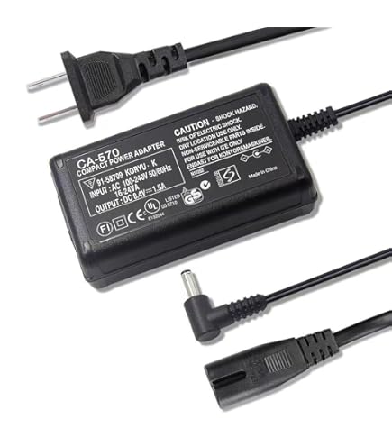 HQRP Adattatore AC Caricabatteria Per Canon ZR200 ZR300 ZR400 ZR500 - Foto 2