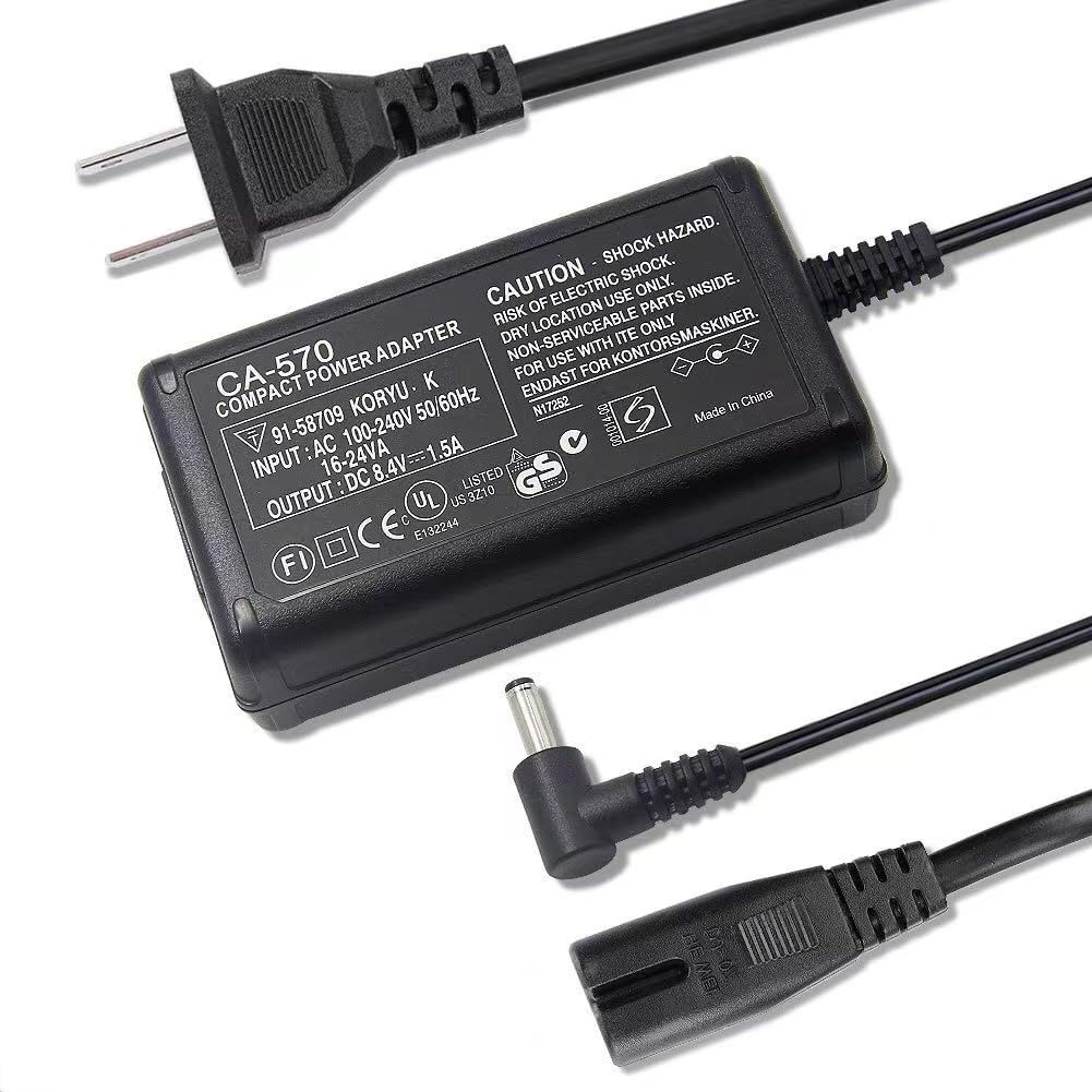 CA-570 AC Adapter Charger Compatible with Canon