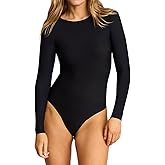 commando Women Butter Long Sleeve Crew Neck Bodysuits
