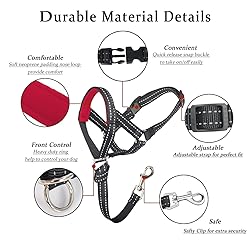 BARKLESS Dog Head Collar, No Pull Head Halter with